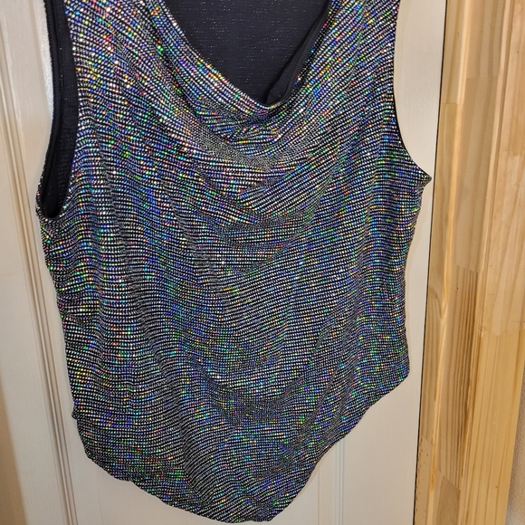 Nwt 90s style sparkly top - Picture 2 of 9